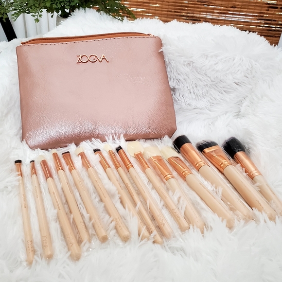 ZOEVA Makeup New Zoeva Make Up Artist 5 Pc Brush Set Plus Storage